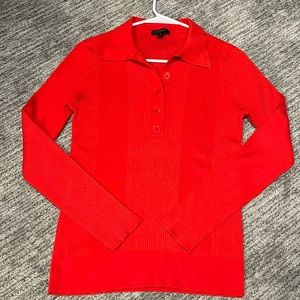 J Crew Collared Silk Blend Sweater